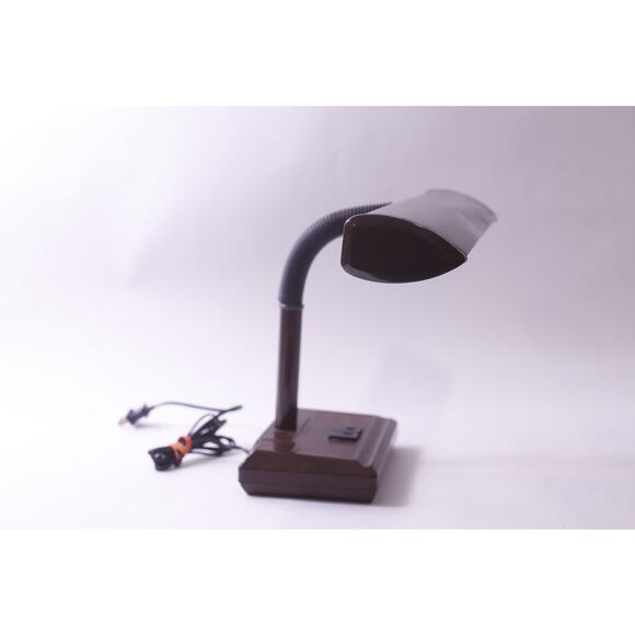 MCM, Gooseneck, Lamp, Brown, Large, Fluorescent Bulb, Lamp, Decor, Lighting,, 25 - Picture 2 of 5